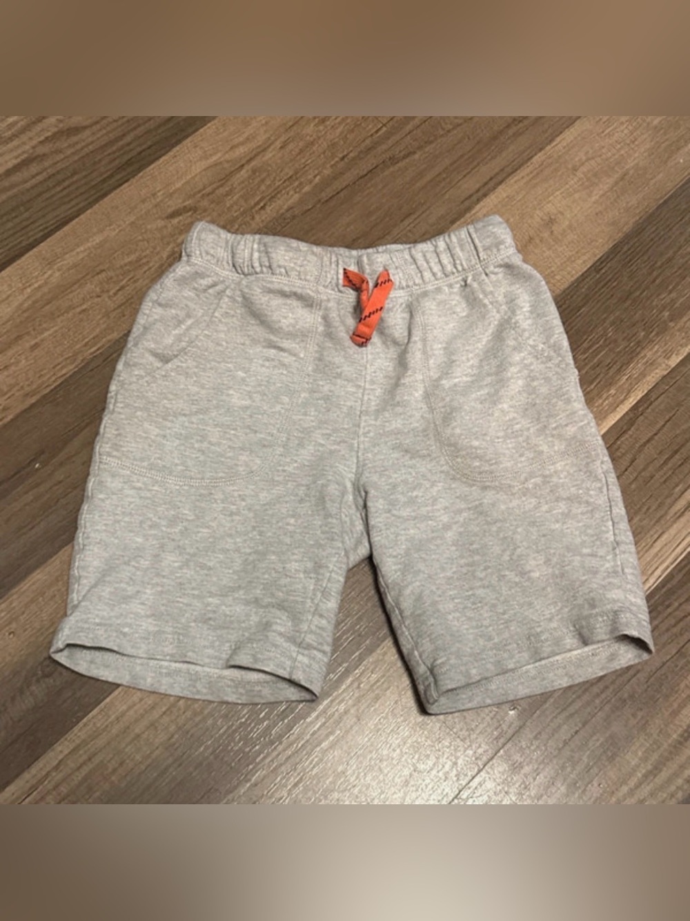 Carters Kids Gray shorts with Orange Drawstring size 7